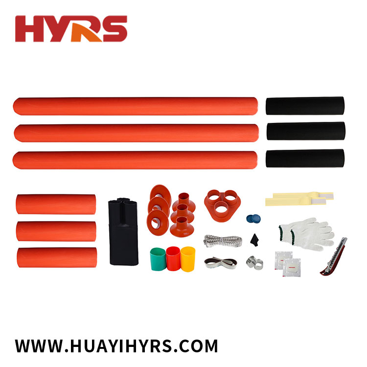 10kV Heat Shrinkable Three Cores Termination Kit kanggo Outdoor